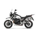 Akrapovic Slip-On Line (Titan) für Moto Guzzi V85 TT BJ 2019 > 2023 (S-MG8SO2-HFTT)