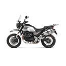 Akrapovic Slip-On Line (Titan) für Moto Guzzi V85 TT BJ 2019 > 2023 (S-MG8SO2-HFTT)