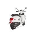 Akrapovic Slip-On Line (Edelstahl) für Vespa GTS Super 125 / Sport / Tech BJ 2017 > 2020 (S-VE125SO1-HZBL)