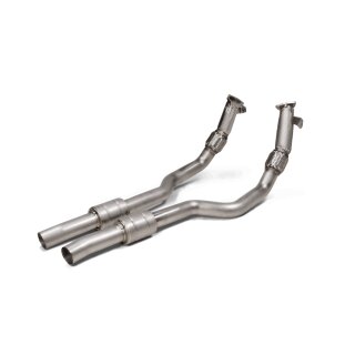 Akrapovic Verbindungsrohr Set (Edelstahl) für Audi RS 6 Avant / RS 7 Sportback Performance (C8) - OPF/GPF - BJ 2023 - 2025 L-AU/SS/8/1