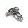 Akrapovic Adventure-Fußrastensatz (Titan) für CFMOTO 1000MT-X; CFMOTO 450MT; CFMOTO 700MT; CFMOTO 800MT; CFMOTO 800MT-X (F-CF4T1)