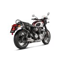 Akrapovic Slip-On Line (Titan) für Triumph Bonneville T100 BJ 2017 > 2020 (S-T12SO4-HCQT)