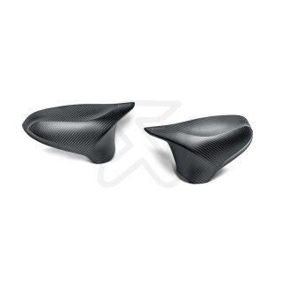 Akrapovic Spiegelkappen-Set (Carbon, matt) für BMW M2 Competition (F87N) mit/ohne OPF/GPF; M2 CS (F87N) mit/ohne OPF/GPF; M3 (F80); M4 (F82, F83); M4 (F82, F83) – OPF/GPF (WM-BM/CA/2/M)