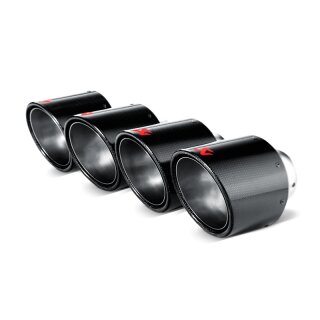 Akrapovic Endrohr Set (Carbon, 125 mm) für Chevrolet Corvette ZO6/ZR1 (C6) BJ 2006 > 2011 (TP-NIR35C)