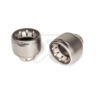 Akrapovic Endrohr-Set (Titan) für Porsche 718 Cayman GT4 / Spyder - OPF/GPF BJ 2020 > 2023 (TP-T/S/27)