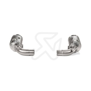 Akrapovic Verbindungsrohr Set mit Kat (Edelstahl) für Porsche 911 Carrera /S/4/4S/GTS/Cabriolet/Targa/Dakar (992) - OPF/GPF BJ 2019 > 2024 (L-PO/SS/3)