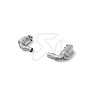 Akrapovic Verbindungsrohr Set mit Kat (Edelstahl) für Porsche 911 Turbo / Turbo S (991.2) BJ 2016 > 2019 (L-PO/SS/2H)