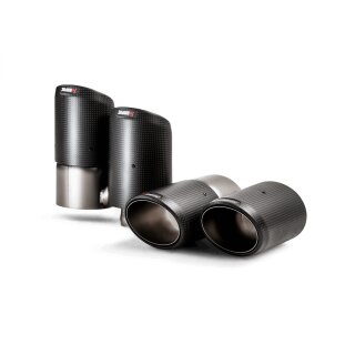 Akrapovic Endrohr-Set (Carbon) für Porsche Cayenne Turbo S-E-Hybrid / Coupé (536) - OPF/GPF BJ 2019 > 2021 (TP-CT/53)