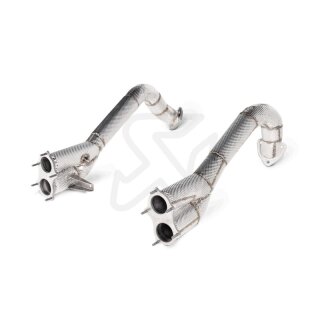 Akrapovic Verbindungsrohr Set (Titan) für Porsche 718 Cayman GTS 4.0 / Boxster GTS 4.0 - OPF/GPF BJ 2020 > 2024 (L-PO/T/13/1)