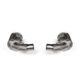 Akrapovic Verbindungsrohr Set mit Kat (Edelstahl) für Porsche 911 Turbo / Turbo S / Cabriolet / Sport Classic (992) - OPF/GPF BJ 2020 > 2024 (L-PO/SS/4)