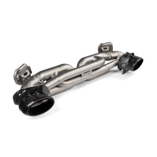 Akrapovic Endrohr-Set (Titan) - Black für Porsche 911 Turbo / Turbo S / Cabriolet / Sport Classic (992) - OPF/GPF BJ 2020 > 2024 (TP-T/S/33)